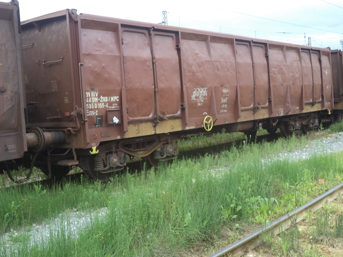 Eas-z 595 četvoroosovinski otvoreni vagon sa visokim stranicama