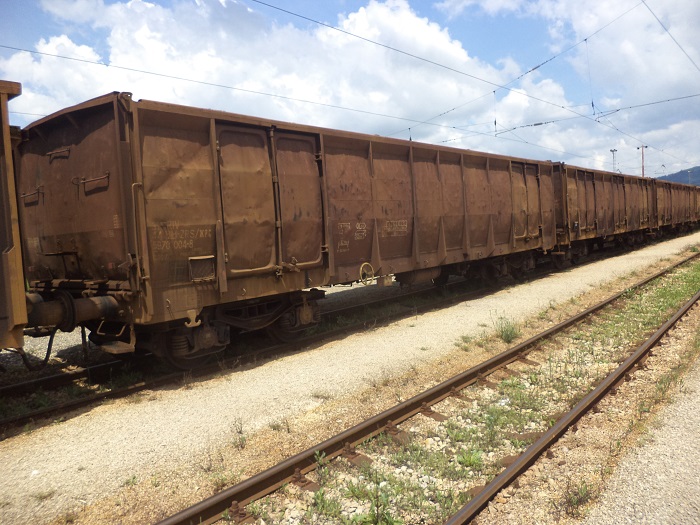 Eas-z 597 četvoroosovinski otvoreni vagon sa visokim stranicama