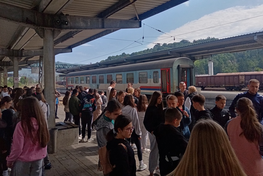 Poseta osnovaca iz Broda želјezničkoj stanici u Doboju